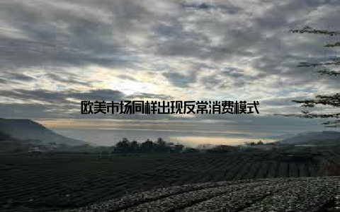 欧美市场同样出现反常消费模式