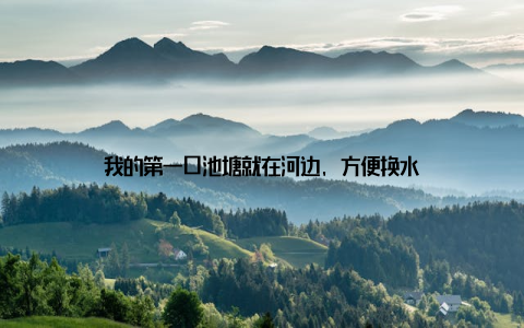 我的第一口池塘就在河边, 方便换水