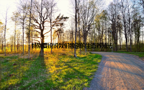 特别要说说我们独创的生态养殖法