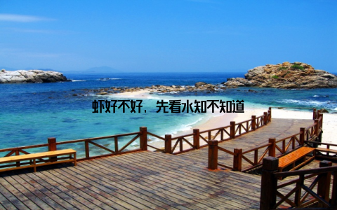 虾好不好, 先看水知不知道