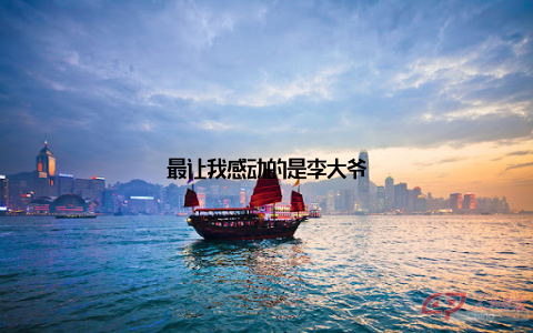 最让我感动的是李大爷