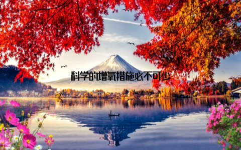 科学的增氧措施必不可少