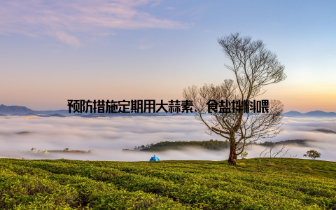 预防措施定期用大蒜素、食盐拌料喂