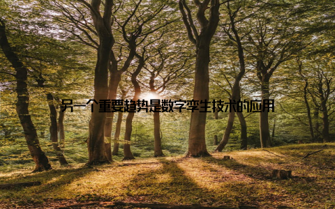 另一个重要趋势是数字孪生技术的应用